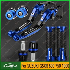 For SUZUKI GSXR 600 750 1000 CNC Brake Clutch Levers Set Swingarm Slider Spools