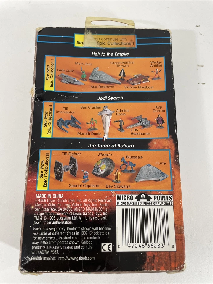 Star Wars Micro Machines Epic Collection III The Trece at Bakura 1996 Galoob Nuevo Foto 2 de 4