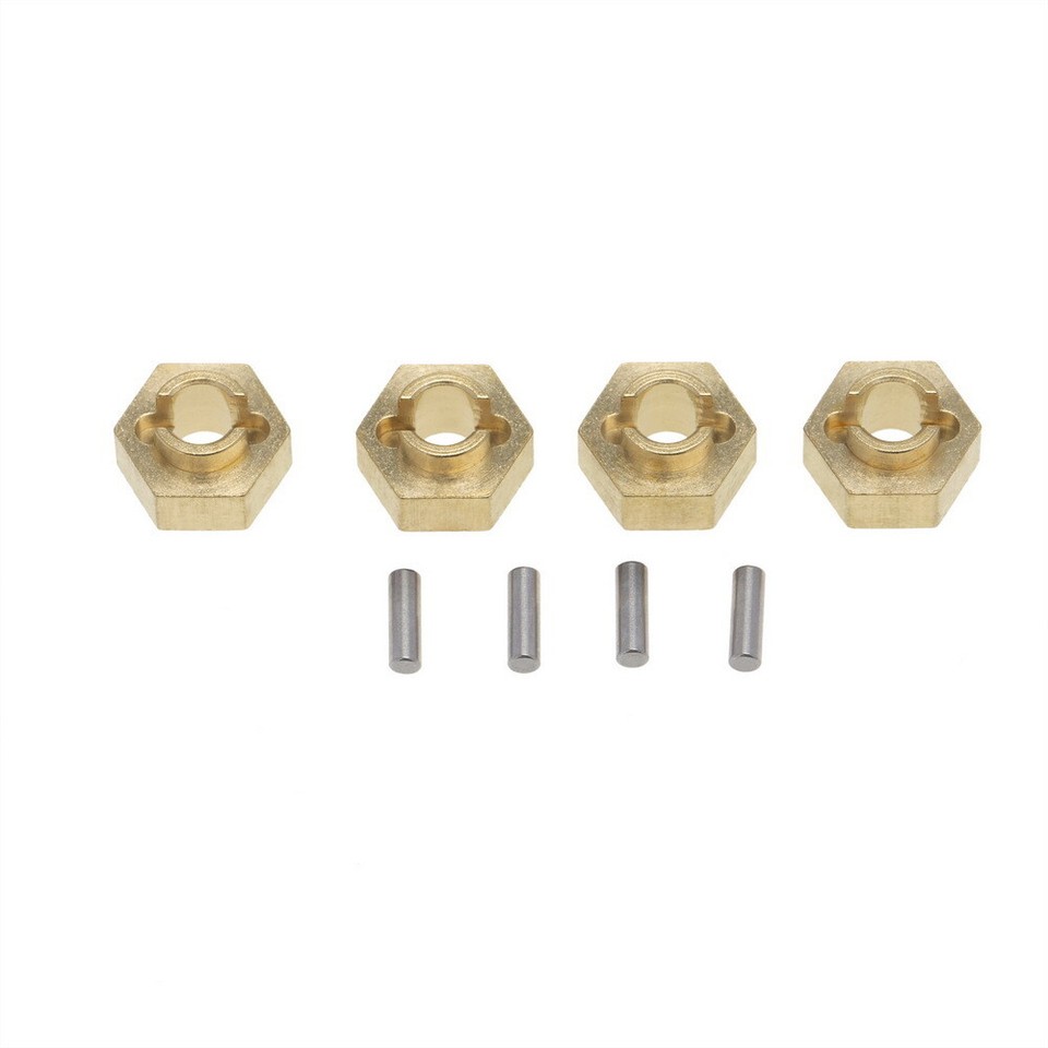 XUNJIAJIE Brass Boulder Bars – Für Axial SCX24 AXI90081 RC Crawler – Gewicht: 8,8 G, Farbe: Gelb