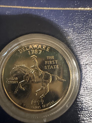 1999 24kt Gold Plated US Mint Statehood Quarters 5 States. - Picture 3 of 6