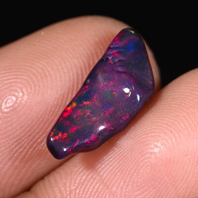 Äthiopische Schwarz Opal Nuggets Welo Poliert Grobem Natürlicher Edelstein 1.80