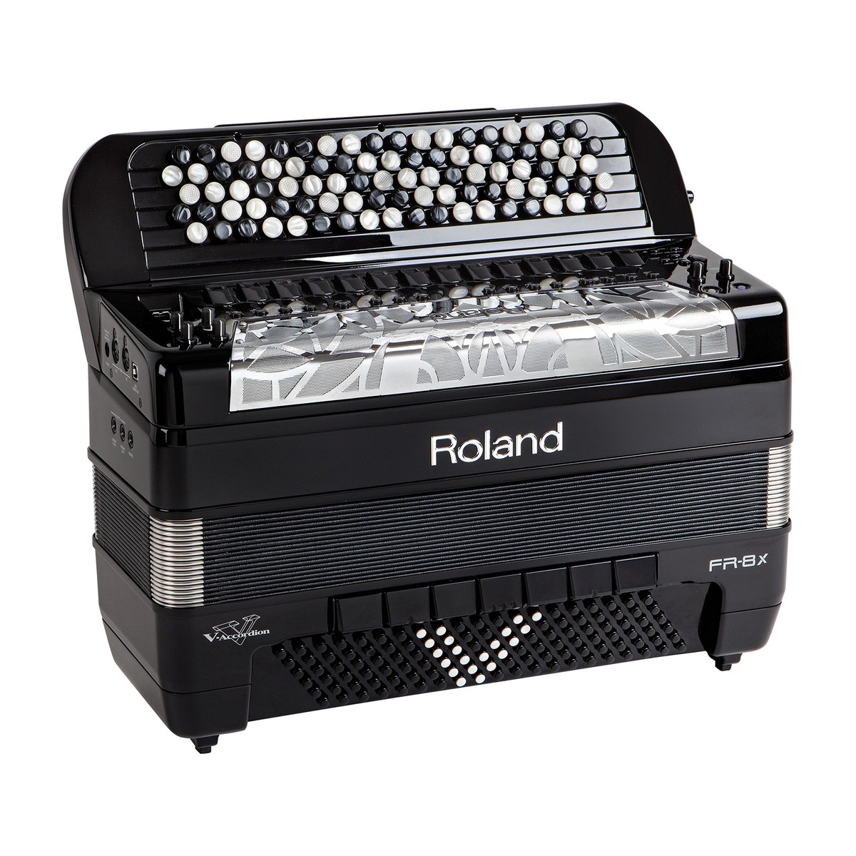 Roland FR-8XB BK V-accordion Button Keyboard Black Flagship Built
