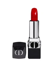 DIOR Addict Rouge A Levres Hydrating Shine Mini Lipstick in 999 Satin NIB