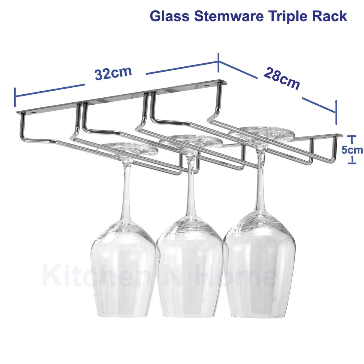 Wine glass online rack bunnings