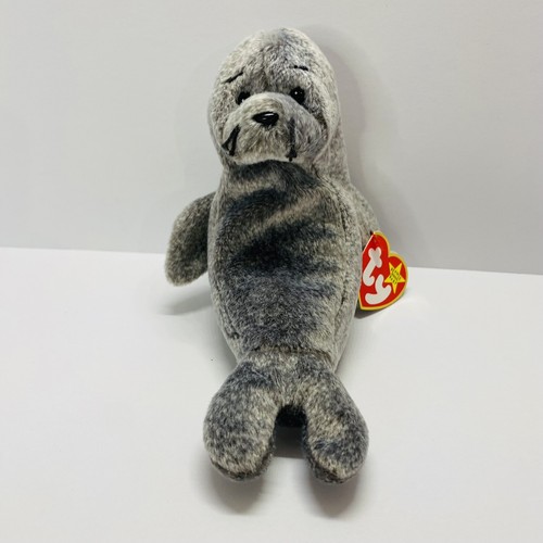 TY Beanie Baby - RESBALADIZO el sello (7 pulgadas) - juguete de animales de peluche - Imagen 2 de 7