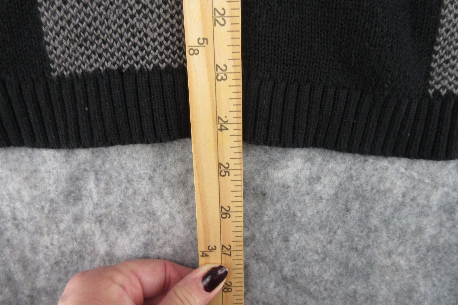 Pendleton Sweater Men Small Gray Black Pullover C… - image 11