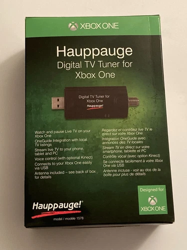 Hauppauge Digital TV Tuner for Xbox One 1578 Video Capture Black