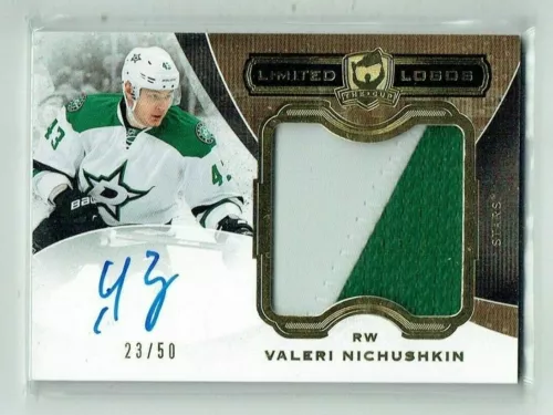 14-15 UD Upper Deck The Cup Limited Logos  Valeri Nichushkin  /50  Auto  Patch