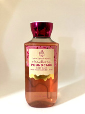 Bath  Body Works Strawberry Pound Cake 2024 Body Wash/ Gel 10 oz NEW