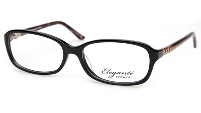 New Elegante eyewear EL32 BLACK EYEGLASSES FRAME 55-16-135mm