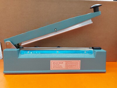       Heavy Duty Tabletop 12'' Poly Bag Hand Impulse Sealer PFS-300 w Cutter