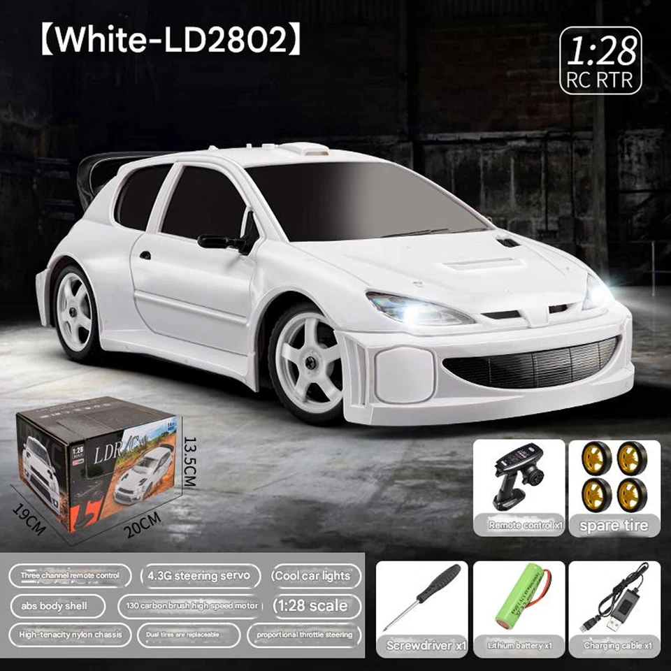 RC Racing Car 4WD 1/28 Drift Car 2.4G High Speed Remote Control Car Gift  - Image 3 of 4