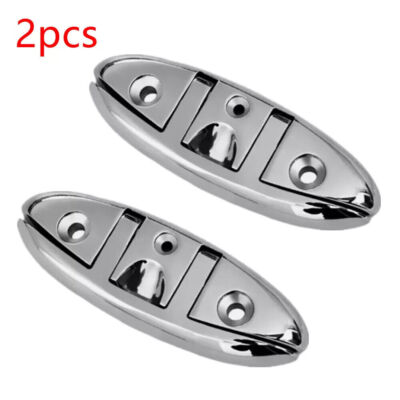 2X 5 Zoll Edelstahl 316 Hohe Qualität Klappbare Klapp Klampe für Marine Boote DE