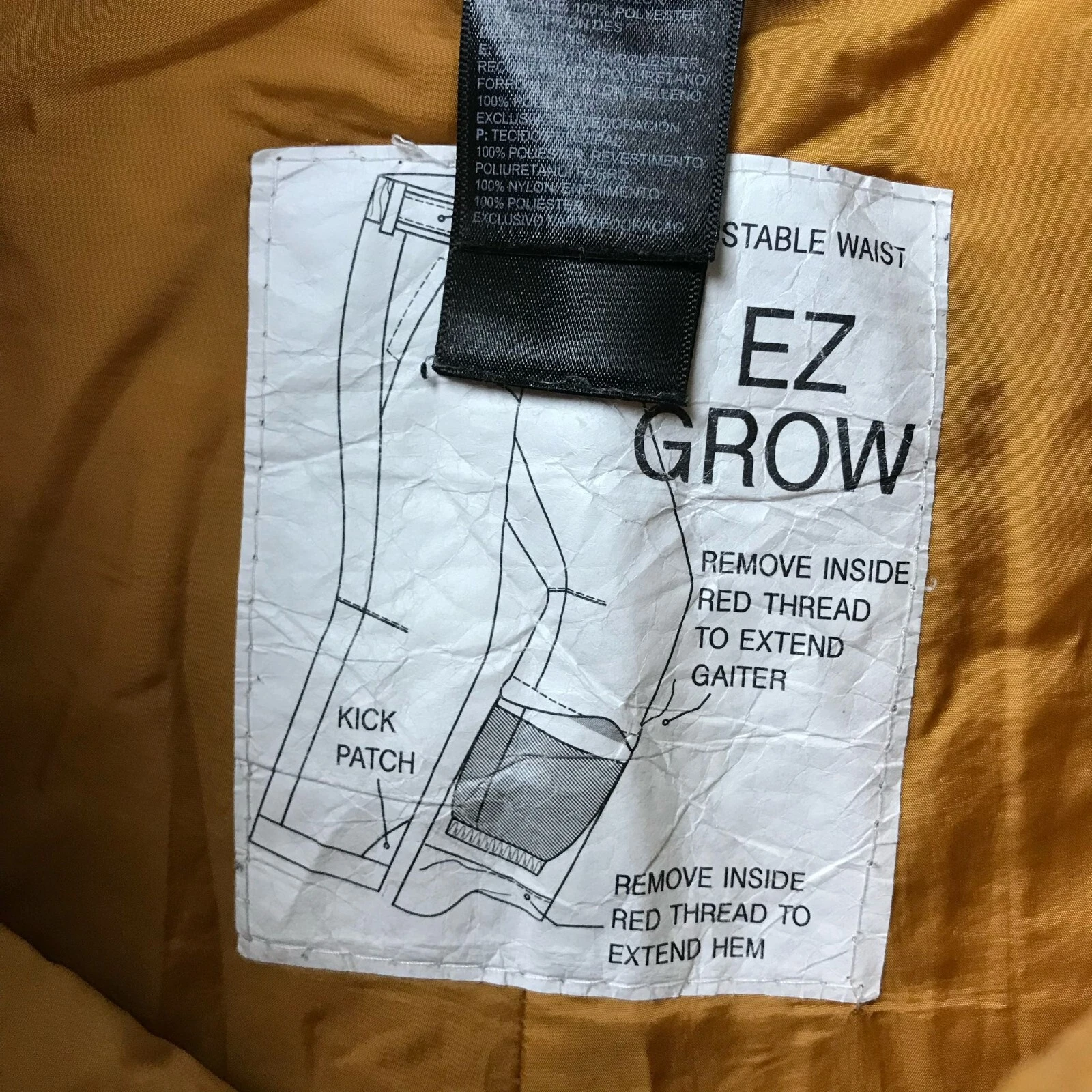 north-face snow straight leg ski pants