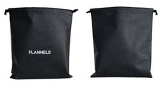 Flannels Black Small Hessian Clothing Pullstring Storage Gift Bag 30 x 26cm