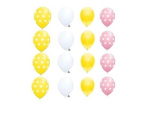 Coordinating Lemonade Latex Balloons Polka Dot Birthday Party