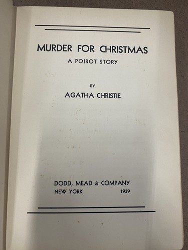 Agatha CHRISTIE / Murder for Christmas 1st Edition 1939 - Picture 7 of 7