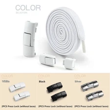 Shoe Kids 8MM Laces 2024 No Shoelace Adult Tie Lock without Shoelaces ties