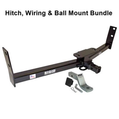 Rigid Hitch (R3-0867-2KBW) Class III 2 Inch Receiver Trailer Hitch Bundle