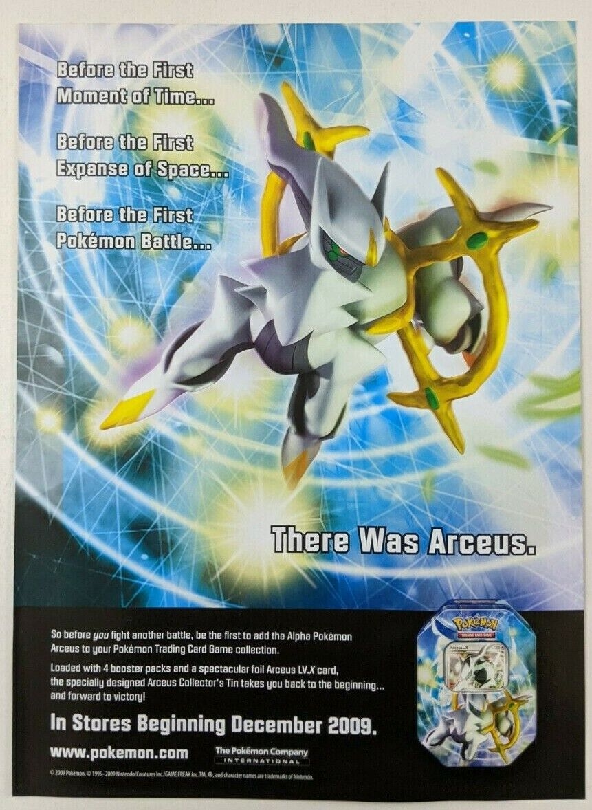 Pokemon Platinum - 2009 Collectors Tin Set - ARCEUS (Exclusive