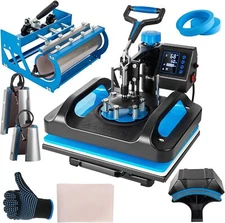 8 in 1 T-Shirt Heat Press Machine + 30oz Tumbler Press Transfer Sublimation