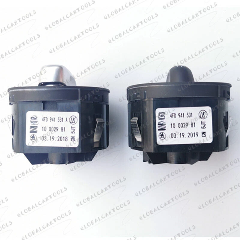 Interruptor de faro automático cromado luz antiniebla 4FD941531A para Audi A6 S6 C6 RS6 Allroad Foto 2 de 4