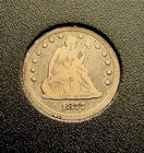 1877 S Seated Liberty Quarter VF - Very Fine Silver 25c Scarce Date