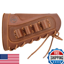 Wayne'S Dog Leather Rifles Ammo Pouch Gun Buttstock Recoil Pad For .308 .30-30