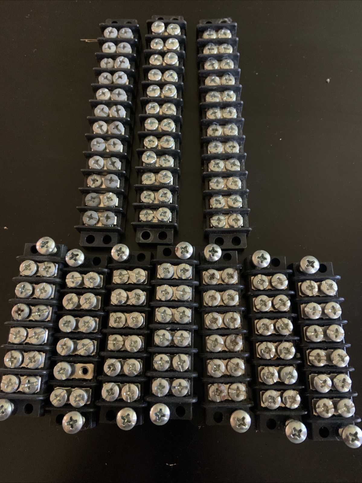 lot of 10 2 row terminal strips/3 12 row & 7 6 row surface mount