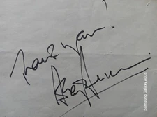 ANTHONY PERKINS Autograph NBC Stuido April 3rd 1989 