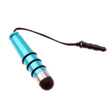 Penna stilo touch blu compatta in alluminio per tablet