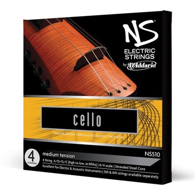 D'Addario NS Electric Cello Saitensatz, 4/4 Scale, Medium Tension