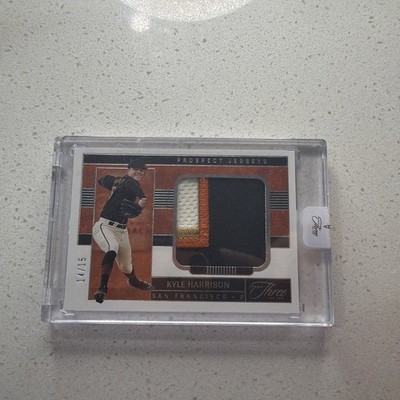 2023 Panini Three And Two PROSPECT JERSEY KYLE HARRISON /15 Crazy 4 Color Patch