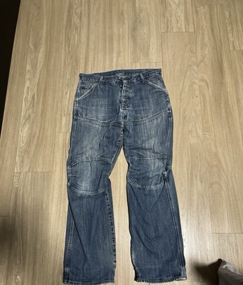G-Star Herren Jeans Bootcut Blau Denim Gr. 44 Schrittlänge 80 cm Uni