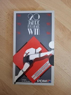 PDM VHS 20 Jahre Fussball WM  Videokassette Fußball 1966 70 74 87 82 1986  - Bild 1 von 2