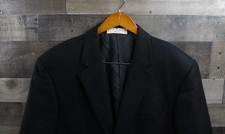 Nordstrom Blazer Mens 46R Black 100 Loro Piana Cashmere Made in Canada Jacket