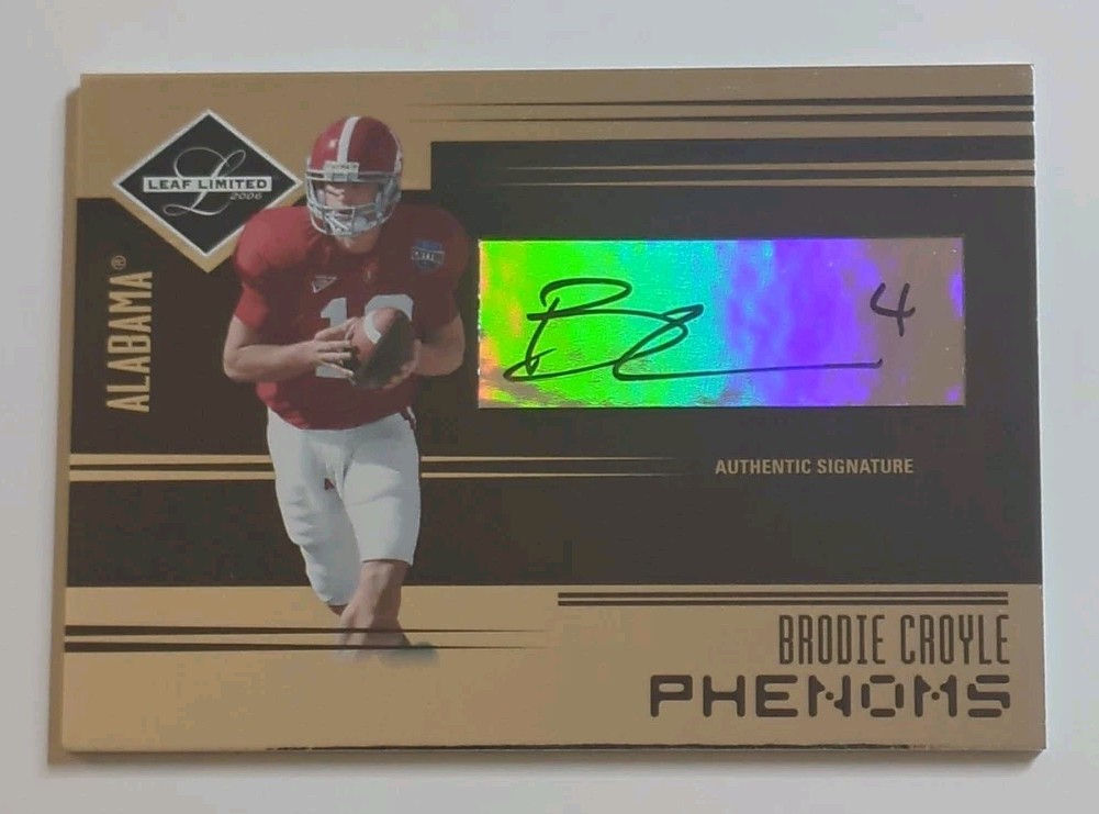 Brodie Croyle Leaf Limited #278 Autograph