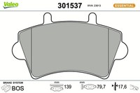 Bremsbelagsatz Scheibenbremse Vorne Valeo 301537 FÜR Nissan Opel BremsbelÄGe