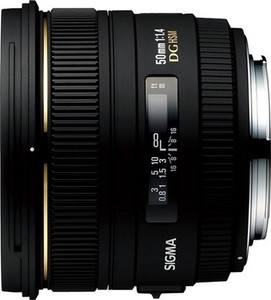 Sigma 50mm f/1.4 EX DG HSM Canon Photography Camera Lens