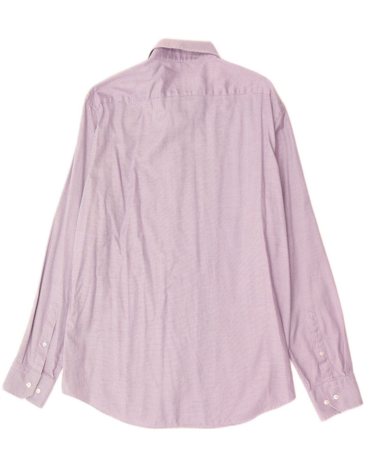 Hugo Boss Mens Regular Fit Shirt Size 44 XL Purple Cotton DM14 thumbnail 2