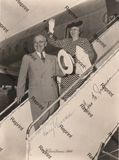 HARRY S TRUMAN AMERICAN PRESIDENT & BESS TRUMAN FIRST LADY SIGNED PHOTO 8