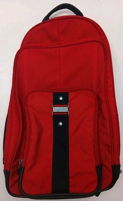 Vintage 1997 Briggs & Riley Large Backpack Red Laptop/ Carry On Travel Bag 