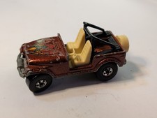 Vintage Hot Wheels Blackwall 1981 Brown Jeep CJ-7 Malaysia Black  Diecast