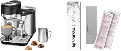 Vertuo Creatista Espresso Maker with Black Truffle Descaling Kit