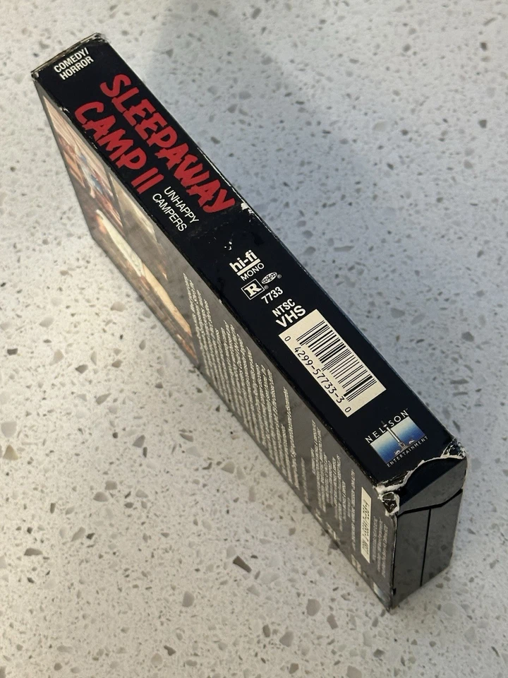 Sleepaway Camp II 2: Unhappy Campers VHS Nelson Entertainment Horror Slasher - Image 2 of 4