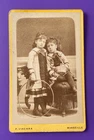 Photo CDV 1880 VIACARA MARSEILLE Pretty girls and their hoop B322