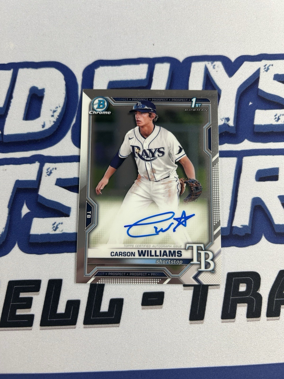 2021 Topps Bowman Chrome 1st Bowman Auto #CDA-CW Carson Williams