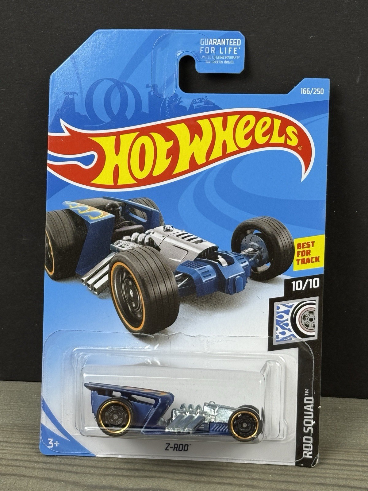 Hot Wheels 2019 Rod Squad Blue Z-Rod #10/10 - New