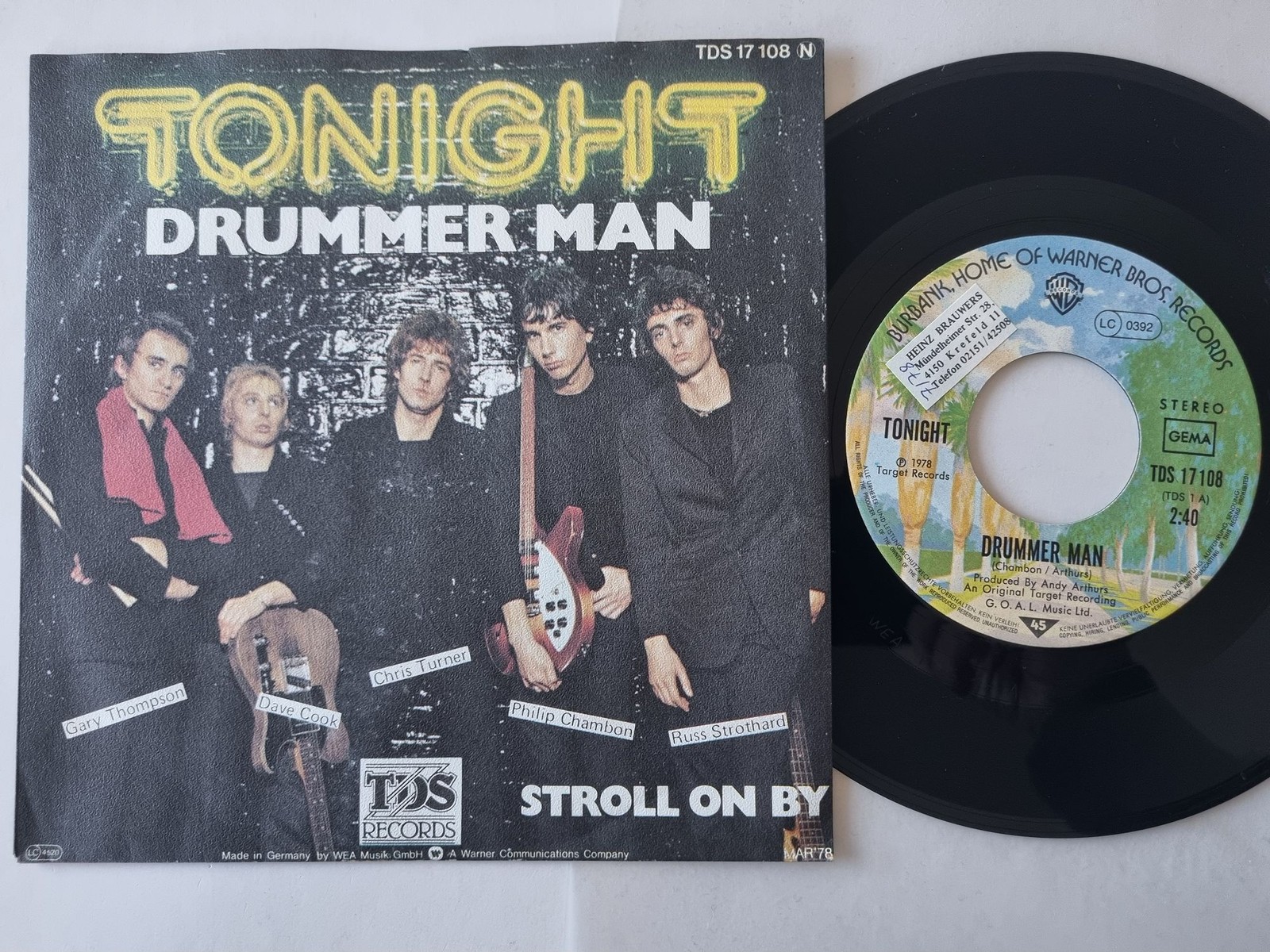 Tonight - Drummer Man 7'' Vinyl Germany