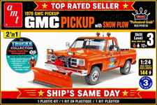 Revell Gmc Pickup Truck Model Kit With Snow Plow 124 Scale 85-7222 Sealed Box